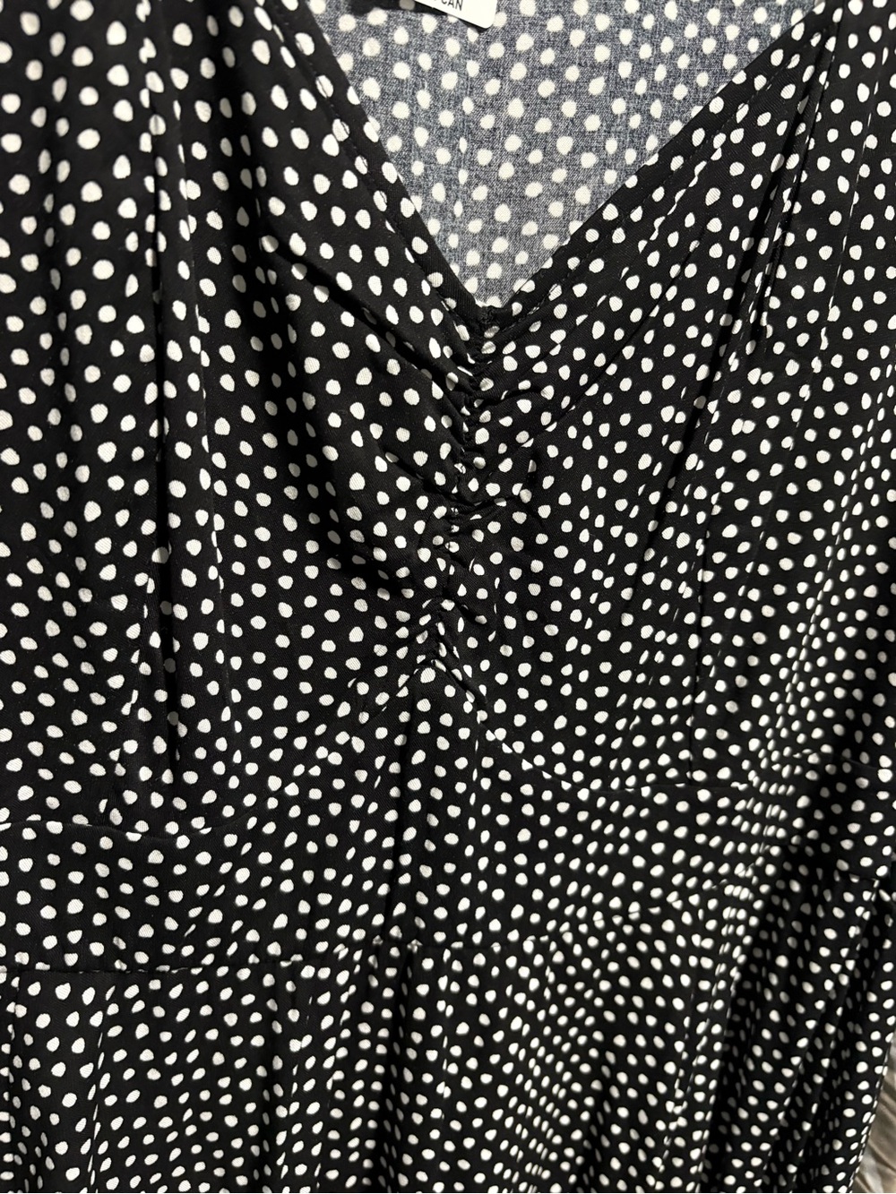 Torrid Black & White Polka Dot Short Sleeve Dress Size 3x New With Tags - Picture 4 of 7